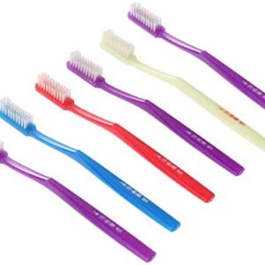 SUPVOX 6 cepillos de dientes de cerdas duras manuales para adultos, limpieza de dientes