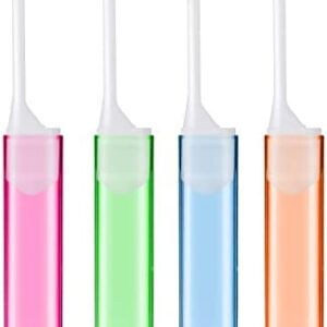 Sibba Cubiertas para cepillos de dientes 4 piezas plegables manuales para cepillos de