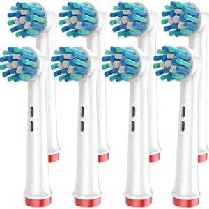 FFYan electric toothbrush head para Oral-B de cerdas en ángulo para una eliminación más
