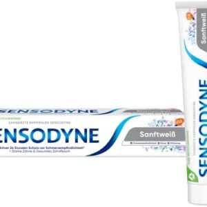 Sensodyne - Pasta dentífrica suave para uso diario con flúor, para dientes sensibles al