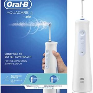 Oral-B Aquacare Irrigador Dental Portátil con Tecnología Oxyjet y 4 Modos de Limpieza -
