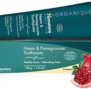 Organique by Himalaya Neem and Pomegranate, Pasta de Dientes de Neem y Granada, Natural,