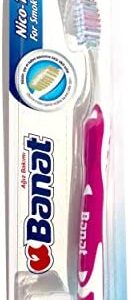 Banat Nico-Tea - Cepillo de dientes duro para fumar (6 unidades)