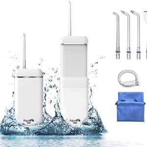 Aquapik Mini, Irrigador Bucal Portátil, Tanque de Agua Retráctil. Irrigador Dental
