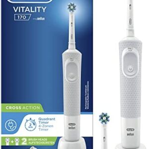 Oral-B Vitality 170 Cepillo de Dientes Eléctrico con Mango Recargable, Tecnología Braun y