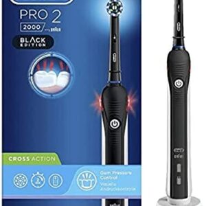 Oral-B PRO 2 CrossAction Cepillo de Dientes Eléctrico con Mango Recargable, Tecnología