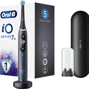 Oral-B iO 7n, cepillo de dientes eléctrico recargable, flexible para viajes, detector de