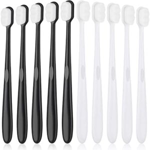 10 Cepillos de Dientes Suave Cepillo de Dientes Manual Micro-Nano Ultra para Dientes y