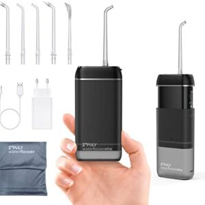 Irrigador Dentales Bucal Electrico Portatil, Irrigador Bucal con adaptador/ 3 Modos/5