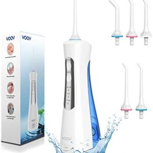 YOOY Irrigador Bucal Portatil Profesional, Irrigador Dental con 5 Boquillas 3
