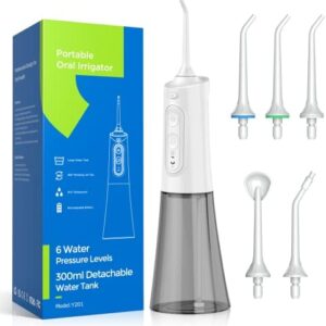 Liebssen Irrigador Bucal para limpieza de dientes Cepillos para dentaduras Operación con