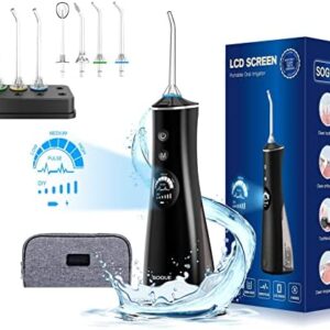 Irrigadores bucales Electrico ,irrigador dentals Portátil, pantalla LCD 5 modos DIY 7