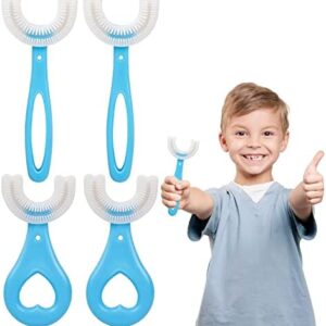 4 Cepillo de Dientes en Forma de U Para Niños, Cabezal de Cepillo Dientes de Silicona