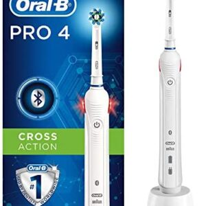 Oral-B PRO 4 - Cepillo de dientes eléctrico, con control visual de presión y servicio de