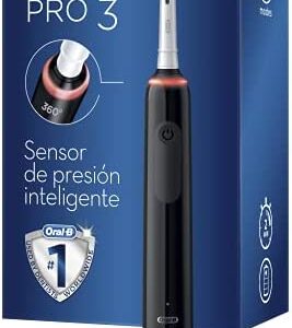 Oral-B Pro 3 3000 Cepillo Eléctrico de Dientes + 1 Mango con Sensor de Presión Visible,