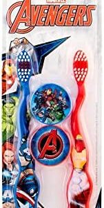 Marvel Los Vengadores- Juego de 2 cepillos de dientes para niños, ideales para viaje 40 g