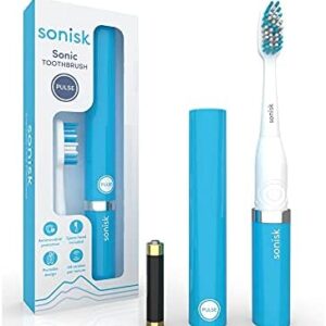 Sonisk Pulse | Cepillo de dientes eléctrico con pilas | Tecnología Sonic | 1 batería, 2
