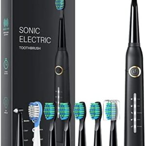 Cepillo de dientes eléctrico, cepillo de dientes eléctrico Sonic con 8 cabezales de