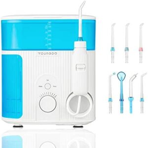 Irrigador Dental Profesional con UV Esterilización,YOUNGDO 800ML Irrigadores Bucales con 7