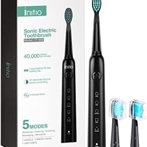 Cepillo de dientes eléctrico Sonic Initio 5 modos con temporizador inteligente, motor