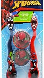 TOOTHBRUSH WITH TWIN TRAVEL CAPS