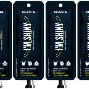 Pasta de dientes viaje blanqueante y anticaries | Pack de 4 | Pasta de dientes pequeña