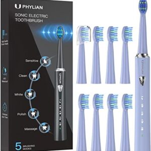 Cepillos de Dientes Eléctrico Sónico para Dientes Sensibles - Cepillo Electrico Adultos 8