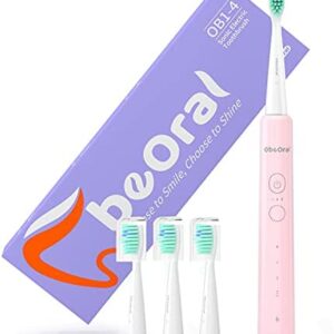 Cepillos de Dientes Electricos, ObeOral Cepillo de dientes sónico recargable para Adultos