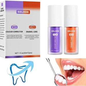 Pasta de Dientes para Limpieza, V34 corrector de Color Blanquear los Dientes, V34 Colour
