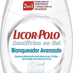Licor del Polo - Pasta de dientes 2 en 1, Blanqueador Avanzado, 75 ml