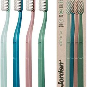 Jordan ® | Cepillo de dientes manual Green Clean | Cepillo de dientes sostenible fabricado