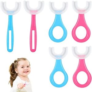 VIKASUN 6 Piezas Cepillo de Dientes en Forma de U para Niños, Cepillo de Dientes para