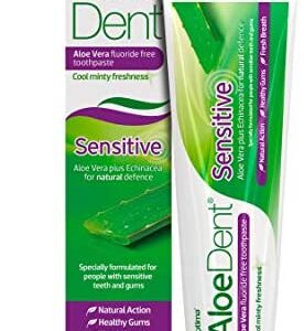Optima Aloe Dent - Pasta de dientes sensible sin flúor con Aloe Vera, 100ml, 1 unidad