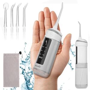 BlumWay Irrigador Bucal Portátil, Tanque de Agua Retráctil. Irrigador Dental Recargable