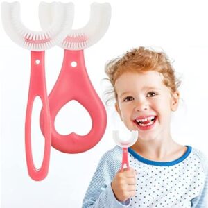 2 Cepillo de Dientes en Forma de U Para Niños, Cabezal de Cepillo Dientes de Silicona