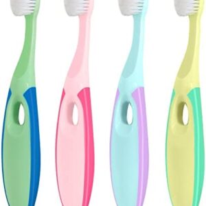 Cepillo de dientes suave nano para bebé, cepillo de dientes para niños de 1 a 6 años con