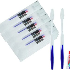 Cepillo de Dientes Desechable, 20 Pack Cepillo de Dientes Viaje Cepillos de Pasta de