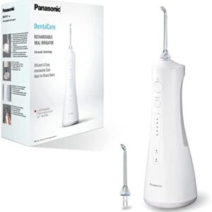 Panasonic EW1511 - Irrigador bucal recargable con tecnología ultrasónica, enchufe