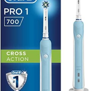 Oral-B PRO 700 CrossAction Cepillo de Dientes Eléctrico con Mango Recargable, Tecnología