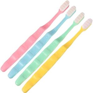 Healifty 4 cepillos de dientes extra suaves manuales, cepillos de dientes sensibles para