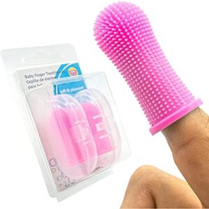 Cepillo Dientes Bebe con Dedal Silicona Suave - Cepillo Dientes Infantil Para Bebes y Niño