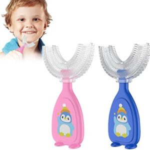 Cepillo de Dientes en Forma de U Para Niños,Cepillo de Dientes Infantil,Cerdas de