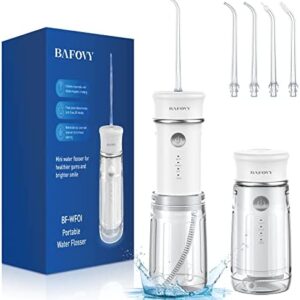BAFOVY Irrigador oral eléctrico inalámbrico IPX7 impermeable interdental limpiador de agua