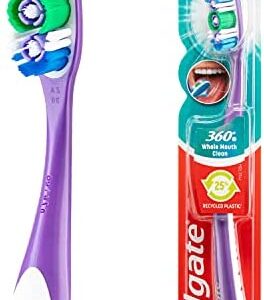 Colgate 360º Cepillo de Dientes, Suave, 1 Unidad ( Paquete de 1)