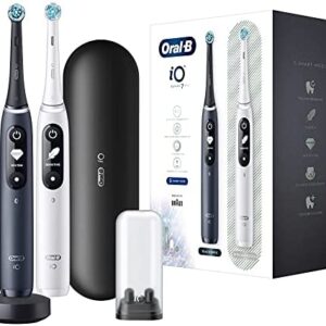 Oral-B iO Series 7 - Cepillo de dientes eléctrico, 2 unidades, 5 modos de limpieza para el