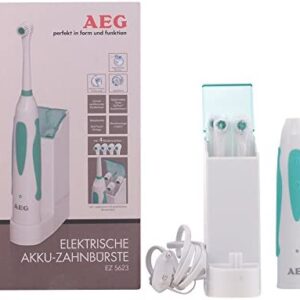 AEG EZ 5623 - Cepillo de dientes eléctrico de rotación, recargable, color blanco y verde