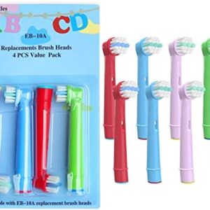 Eb-10a Cabezal De Cepillo De Dientes De Repuesto Profesional Para Niños, Diseñado Para
