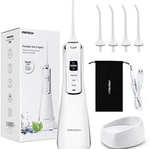 Irrigador oral dental inalámbrico profesional con muelle de recarga segura y conveniente
