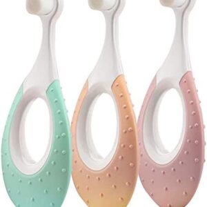 Cepillo dental niños 0-2 año, 10000 cerdas súper suaves, Libre de BPA, Cepillo de Dientes