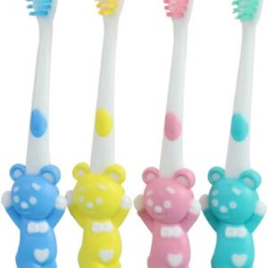 Cepillo de dientes para niños de 2 a 5 años, cepillo de dientes muy flexible para bebé,